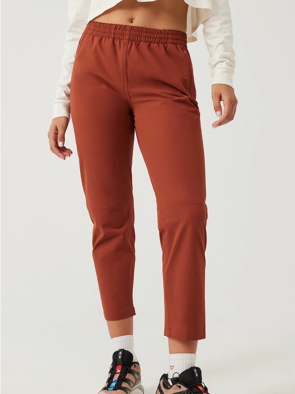 Outdoor Voices RecTrek Pants Saddle Brown High Rise Hiking Women’s M